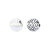 Nuevas Cuentas Espaciadoras de Plata Esterlina S925 Retro con Agujero Pasante de Pez Pequeño Accesorios Koi Material para Abalorios para Pulsera de Cuerda de Mano DIY
