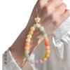 Colgante de raíz de Bodhi natural y colorido para teléfono móvil para pareja, exquisito colgante largo para coche, teléfono móvil, llavero, colgante anti-pérdida para mujer