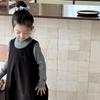Suéter de Punto Elegante de Cuello Alto para Niñas Camiseta Base Otoño/Invierno 2025 Moda Top Infantil para Bebé Niñas