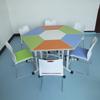 Mesa Hexagonal Elevable Escritorios y Sillas para Estudiantes Mesa Octogonal de Capacitación Mesa Escolar Wisdom Aula Mesa Psicológica de Tutoría Mesa de Fabricante