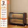 Librero de Acero con Puerta de Cristal Vitrina para Sala de Estar Estantería Estilo Antiguo Estante de Almacenamiento de Pie Estante de Almacenamiento de Pared Gabinete de Almacenamiento