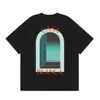 260Gcasa Marca de Moda en Línea Camiseta de Manga Corta para Hombre Pareja Ins Verano Top para Mujer Holgado Estilo Europeo Modelo de Pareja