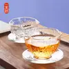 Lugar de fábrica patrón de ojo de martillo japonés taza de té pequeña vidrio resistente al calor tazón de té pequeño taza de té maestro Taza individual juego de té kung fu