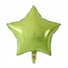 Balão de filme de alumínio estrela de cinco pontas cor sólida de 18 polegadas decoração de festa de casamento balão de folha de alumínio estrela atacado