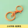 10 piezas de barniz para hornear cierre de langosta redondo juego de tres piezas de llavero colgante Anillo de llavero giro de 8 palabras accesorios de material para colgante de joyería diy