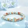 E-commerce transfronteiriço, Amazon, pulseiras de cristal imitando pedra natural feitas à mão, pulseiras de contas, estilo europeu e americano