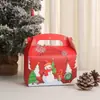 Nueva Caja de Regalo Navideña Ciervo Caja de Regalo de Frutas de Papel Kraft Navideño Nochebuena Forma Creativa Caja de Regalo