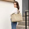 Bolso de mano de gran capacidad para el trabajo y salidas. Bolso de hombro de tela portátil, versátil y artístico para estudiantes y viajeros.