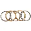 Anel Redondo de Liga de Zinco Argola de Mola Aberta Chaveiro Pingente de Boneca Acessórios de Ferragens para Bagagem e Roupas 3.8*25mm