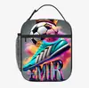 Bolsa de Comida de Fútbol Estampado de Cuerpo Completo Amazon Niños y Niñas Guardería Escuela Secundaria Escuela Primaria Niños Bolsa de Hielo Bolsa Térmica