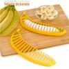 Gadgets de Cozinha Criativos Transfronteiriços Fatiador de Banana Cortador de Banana Divisória para Travessa de Salada de Frutas Atacado