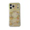 Funda de Dibujo Animado de Pollito Linda con Soporte Magnético Oscilante para Teléfono Apple 17 Pro Max, Compatible con 16 Pro/15 Pro