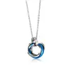 Accesorios de Venta Caliente para Comercio Electrónico Transfronterizo, Colgante de Acero Inoxidable con Círculo Tridimensional Incrustado de Diamantes a la Moda, Artículo de Joyería de Diseñador
