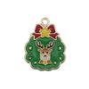 Mix 56 Gota de Natal Óleo Liga DIY Jóias Acessórios Papai Noel Boneco de Neve Sino Alce Pulseira Pingente