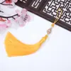Gota de Agua Diamante Borla Larga Hielo Prensado Seda Hielo DIY Hecho a Mano Colgante Borla Accesorios Antigua Dinastía Han Colgante para Abanico Venta al por Mayor