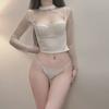 Nueva Lencería Sexy Puro Deseo Malla de Encaje Abertura Frontal Bragas Lencería Seductora Ropa Interior Adelgazante Levanta Glúteos