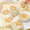 Desayuno Punto Temprano Leche Mantou Hecho a Mano Leche Fresca Mantou Blanco Pequeño Baozi Nutritivo Desayuno Niños Dibujos Animados Fideos Congelados