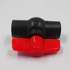 Válvula de bola soldada de PE negro Fulander, válvula de bola totalmente de plástico PE, 20-110, las especificaciones de la válvula de cierre están completas