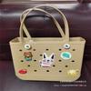 Bolsa de Ombro Feminina de Espuma EVA para Praia, Compre Cesta de Legumes, Bolsa de Parede, Bolsa de Ombro de Praia Estampada para Cosméticos