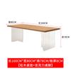 Nova mesa de jantar de acrílico de madeira maciça de estilo nórdico Mesa de jantar de madeira de freixo simples Mesa retangular de apartamento pequeno doméstico