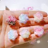 Accesorios de Resina Accesorios DIY Hebillas para Zapatos Pegatinas para Vasos de Agua Pegamento de Crema Accesorios para el Cabello Pegatinas para Cubiertas de Popotes Pegamento Súper Polvo de Brillo Flor de Rosa