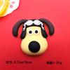 Gafas de goma suave de PVC tridimensionales con dibujos animados para perro, perro sudoroso, joyería DIY, horquilla para el pelo, funda para teléfono, taza de agua, agujero para zapatos, accesorios