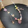 Rosa Pêssego! Colar de Doces Coração Dopamina de Verão para Mulheres, Design de Nicho, Corrente para Clavícula Doce e Cool Garota Picante Corrente de Pescoço