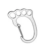 Llavero Pequeño Pie de Acero Inoxidable Multi-anillo para Hombres y Mujeres Colgante de Cintura de Coche Llavero Personalidad Creativa Accesorios Colgantes Antirrobo Regalo