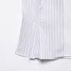 2026 Estilo Europeu e Americano Transfronteiriço Aliexpress Venda Quente Moda Xadrez Bolso Solto Listrado Popeline Camisa