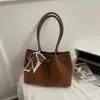 Bolsa Tote para o Trabalho para Mulheres 2025 Inverno Nova Tendência de Alto Valor Retrô Bolsa de Ombro Elegante Bolsa de Mão para Compras