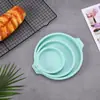 Molde de Silicona para Pastel Chiffon Redondo de 4/6/8 Pulgadas, Molde para Hornear en Capas sin Cortar para Horno con Herramientas de Horneado Domésticas