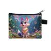 2024 Nova Carteira Fofa de Animais para Moedas Bolsa Infantil Estampada para Moedas Bolsa Moderna para Chaves Bolsa para Guardar Documentos Zíper