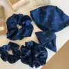 Goma para el Pelo de Tela con Estampado de Galaxia Estilo Coreano Nueva Versátil Pinza de Garra Triangular Accesorio para el Cabello de Alta Gama