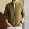 Sudadera con capucha para hombre, nueva para Otoño Invierno 2026, para mediana edad y jóvenes, casual, con cremallera, forrada de terciopelo, chaqueta cárdigan, color liso, deportiva, moderna, Dropshipping