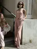 Conjunto Transfronterizo Estilo Europeo y Americano Nuevo Primavera/Verano 2026 Chaleco Blazer de Cuello V Pantalones de Pierna Ancha de Cintura Alta Traje de Dos Piezas para Viajar