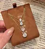 Colar de Diamante Booger Estilo Zhao Lusi com uma Gota no Pescoço, Acessório Clássico de Alta Qualidade, Mini Corrente de Diamante Único na Clavícula