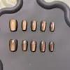 Unhas Wearable Olho de Gato Gradiente Duas Cores Estilo Maillard Nicho Luxo Leve Outono e Inverno Olho de Gato Estilo Ins Arte de Unhas Iluminadora de Alta Qualidade