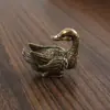 Espírito de Pato de Latão Pato Boutique Decorações para Casa Presente Animal Animal de Estimação para Chá Pequenos Enfeites Artesanato de Cobre Antigo Atacado