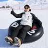 Boia de Esqui Inflável de PVC para Adultos Trenó de Neve com Duas Alças Pneu de Neve Trenó de Neve Outdoor de Inverno
