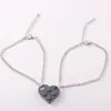Pulsera de Bloques de Construcción para Pareja BFF Pulsera de Bloques de Construcción Dividida Pulsera con Colgante Creativo de Amistad Amor Equipo