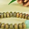 Contas de Ábaco de Sândalo Verde Argentino Natural diy Contas de Jade Dongling Pulseira de Jogo de Moda Masculina e Feminina Joias de Pulseira