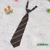 Nueva Corbata JK Fresca de Primavera/Verano para Hombre y Mujer con Rayas Diagonales Estudiante Escolar Cremallera Corbata Perezosa Venta al por Mayor