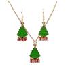 Brincos de Natal da Amazon de presente europeu e americano brincos de colar de flocos de neve alces do Papai Noel brincos de sino para as mulheres