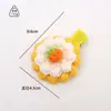Pasadores de Lana Tejidos a Mano, Accesorios para el Cabello Trenzados, Pinzas de Pico de Pato de Crema Lista para Pastel, Estilo Dulce