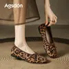 Zapatos Planos Augustine Estampado de Leopardo para Mujer, Nueva Colección Otoño 2026, Zapatos Planos de Suela Suave, Zapatos Planos Mary Jane Casuales
