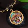 Novo pingente vintage corda Thangka Tianzhu Zaji Ram flor de pêssego nó tecido pingente corda estilo étnico colar vintage