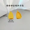 Corrente de corda trançada dourada amarela da maré nacional, método antigo, pingente de deus da riqueza, nova corrente para suéter masculina e feminina, presente retrô chinês novo para mulheres