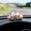 Decoraciones para el interior del coche, figuras de animales de moda y lindas, perfectas para el tablero, la consola central o el espejo retrovisor