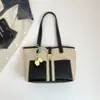 Bolso Grande de Color Block para Mujer 2026 Verano Nuevo Versátil Moda Hombro Tendencia Viajero Retro Patchwork Bolso Tote
