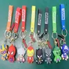 Llavero de personaje de dibujos animados Zheng ban pequeño héroe segunda generación moda creativa juego salario personalizado llavero de coche colgante de bolsa